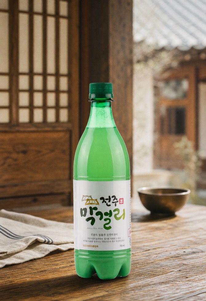 전주 지역의 전주 생막걸리 공식 제품 이미지